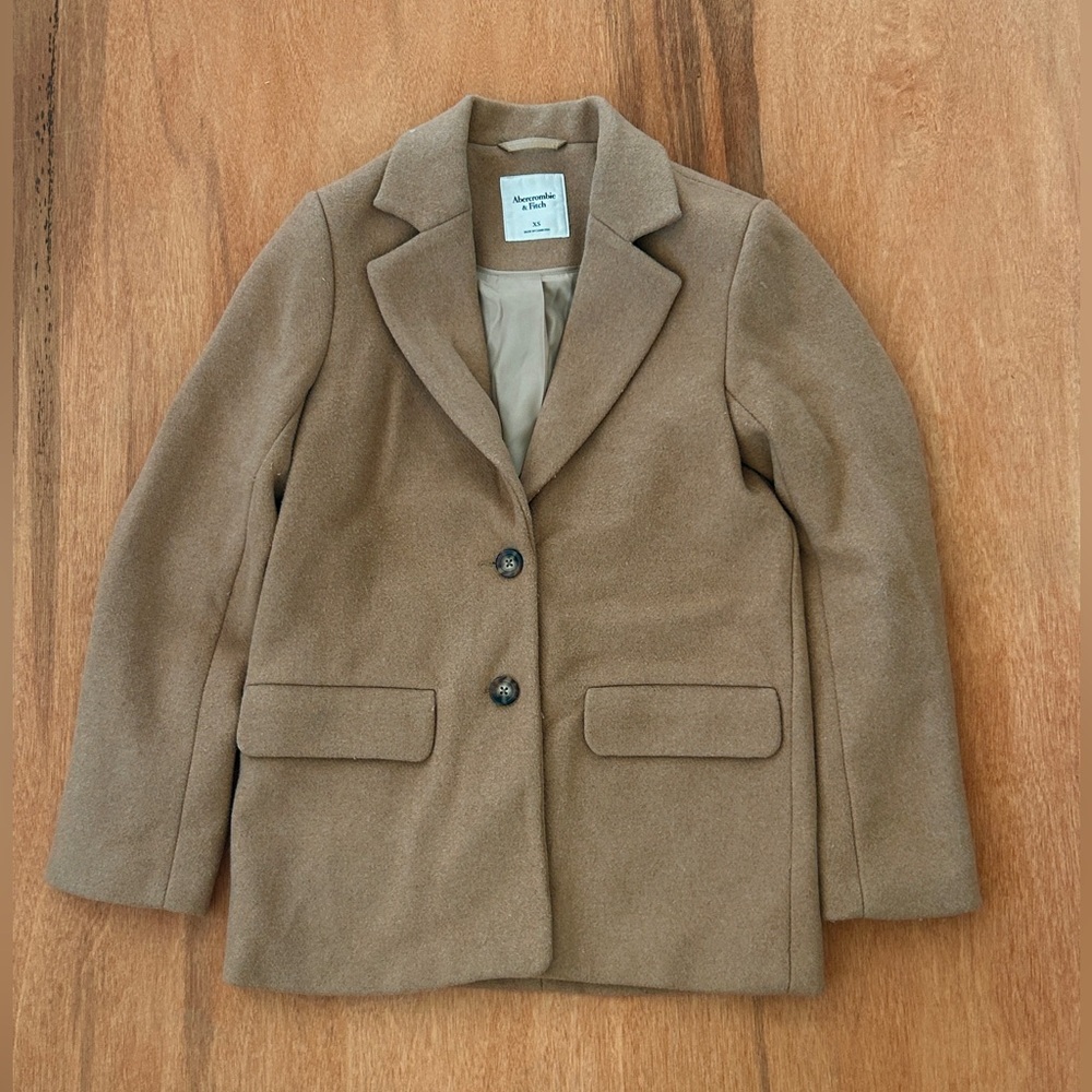 Abercrombie & Fitch Heavyweight Wool-Boend Balzer Coat